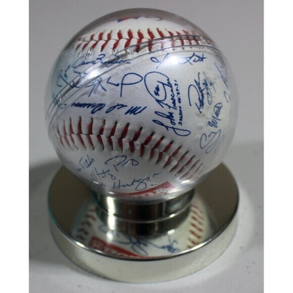Vintage 90s Toronto Blue Jays Anniversary Honda Team Signed Baseball Collection - Picture 3 of 7